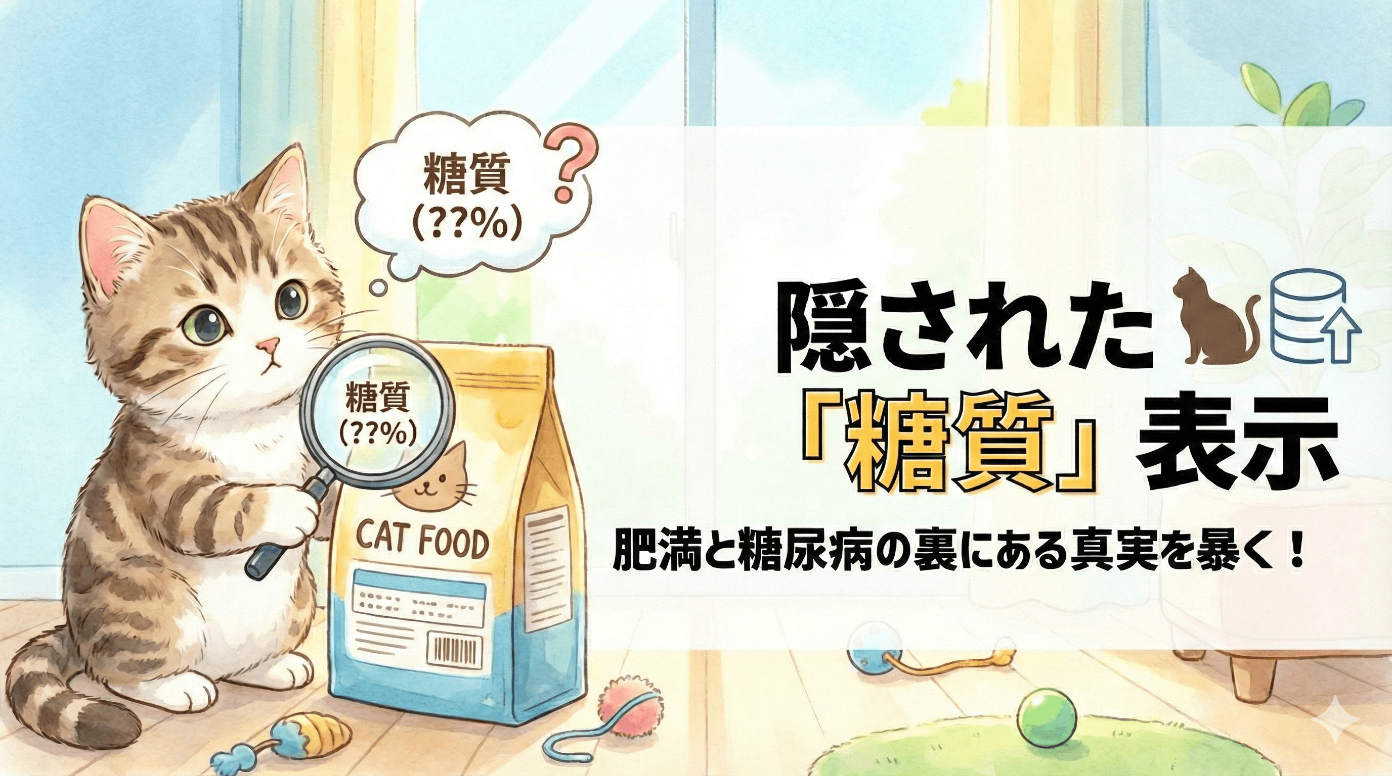 なぜキャットフードの袋には「糖質」の表示がないのか? 肥満と糖尿病の裏にある真実
